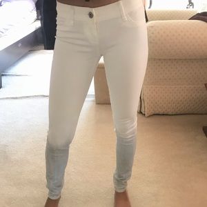 Hollister White to Silver Gradient Pants
